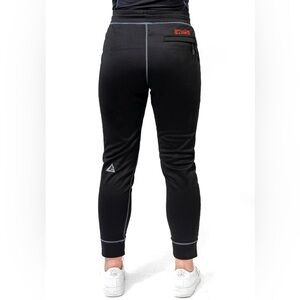 Gracie Barra Incognito Black Track Joggers Skinny Fit Embroidered Logo Women’s L
